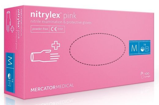 Guantes Nitrylex Rosa